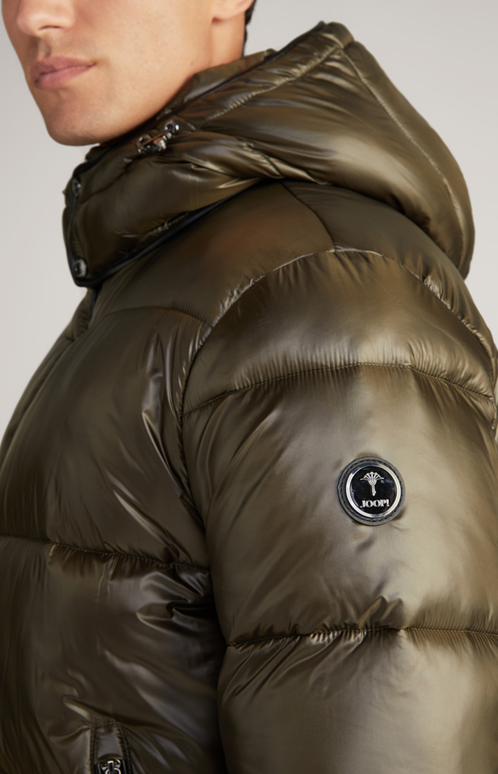 Steppjacke Ambro mit Kapuze in Khaki