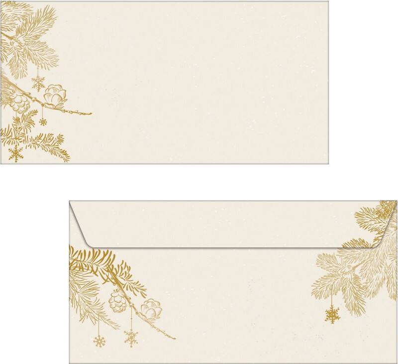Sigel Briefumschläge Golden Christmas 222.511.1 cm 50 Stück