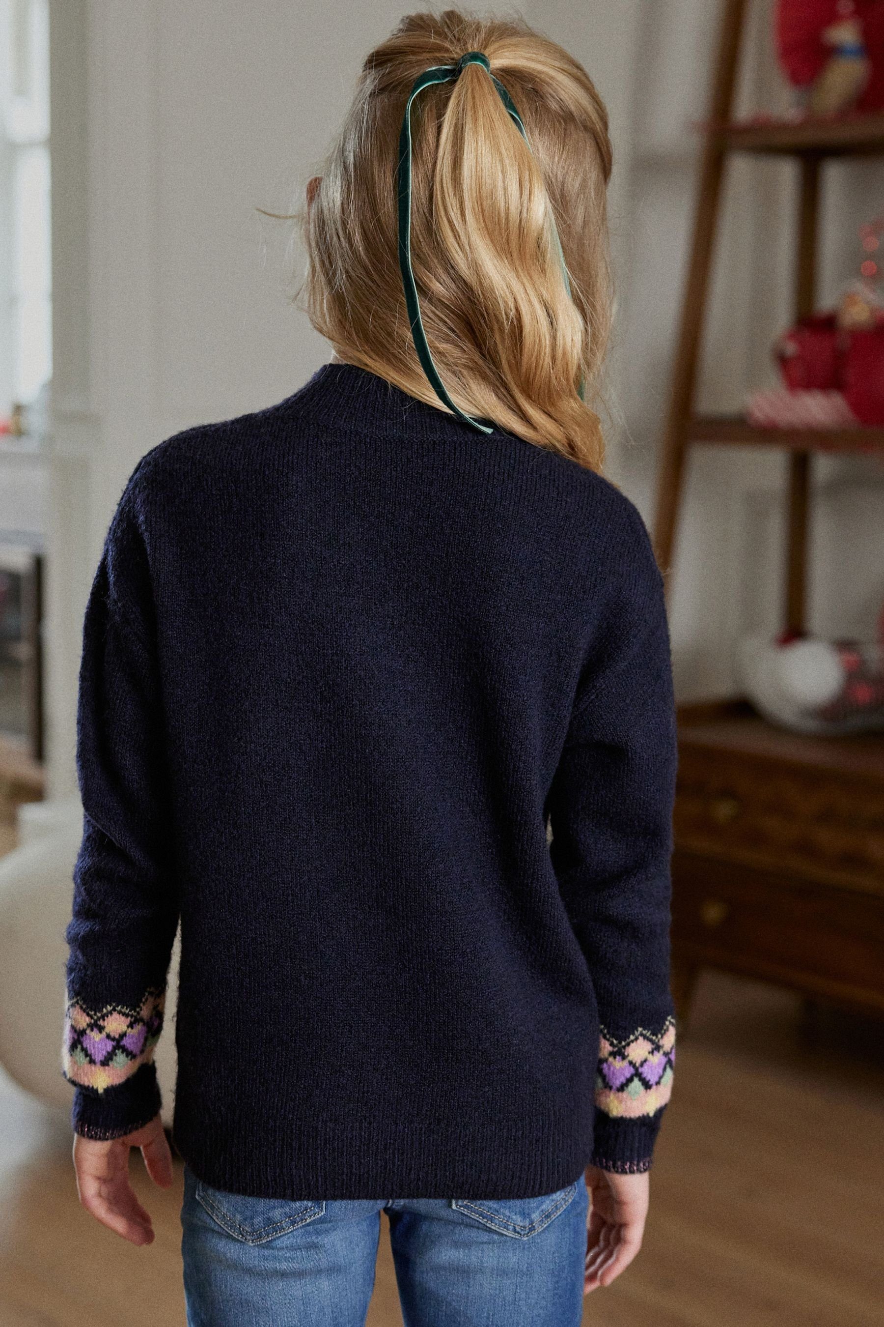 Next Rundhalspullover Pullover mit Weihnachtsbaum (1-tlg)