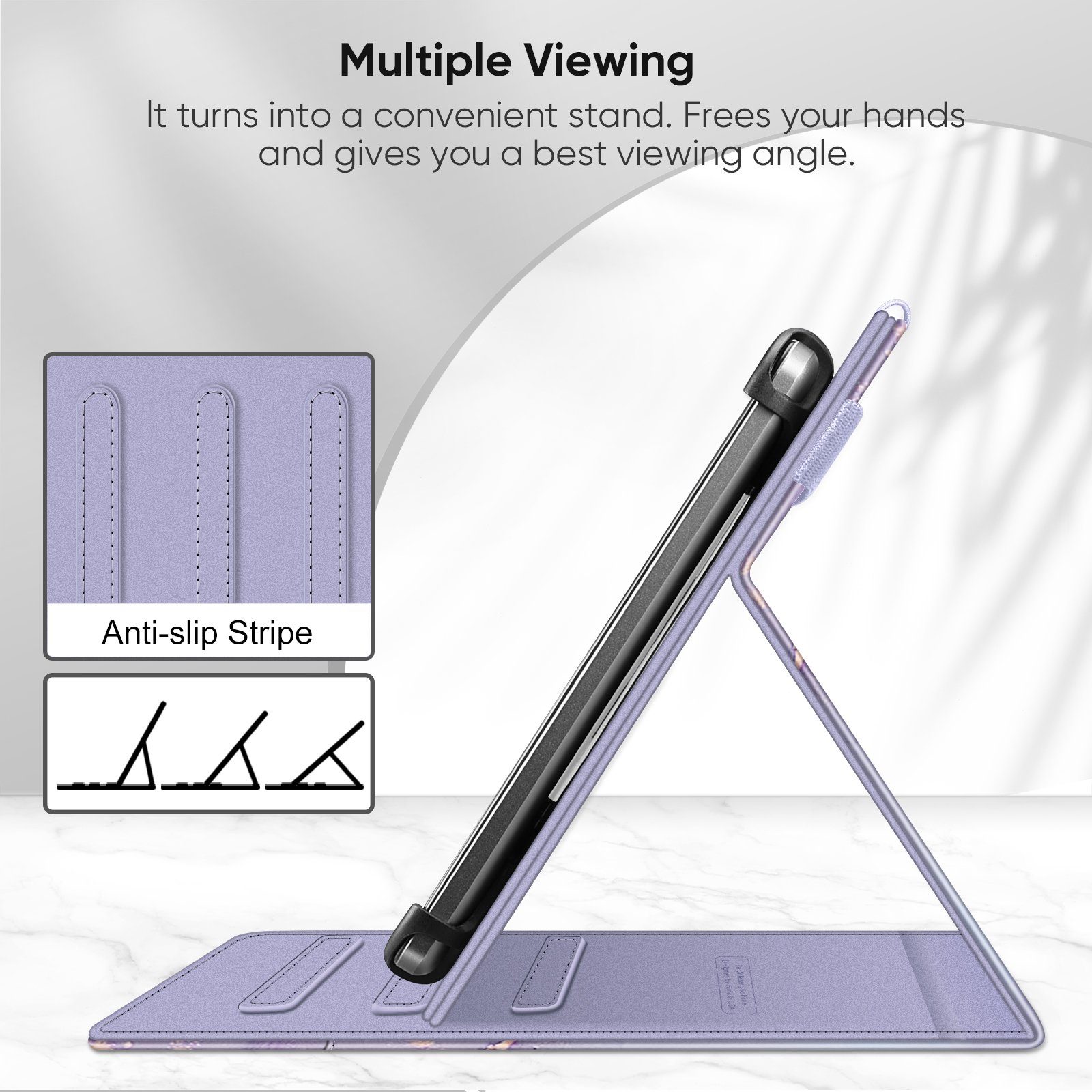 Fintie Tablet-Hülle Tablet Universal Hülle für 9 10 10,1 Zoll - Multi-Winkel Folio Schutzhülle mit Dokumentschlitze für Jumper, CHUWI, TECLAST, Blackview, HAOVM, CUBOT und mehr 9-10.9 Tablets