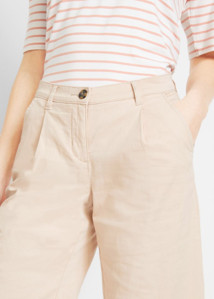 Weite Twill-Shorts