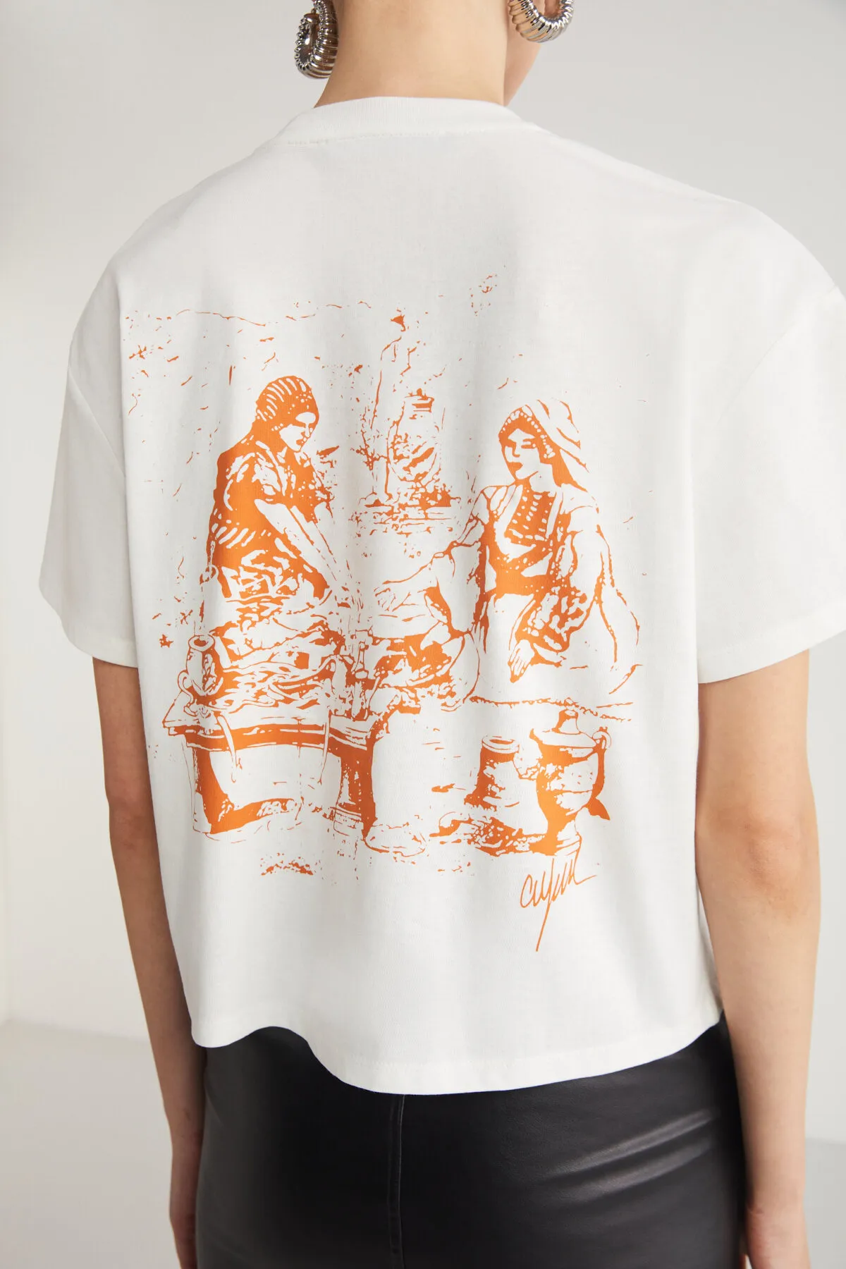 GRIMELANGE  T-Shirt - Ecru - Regular Fit