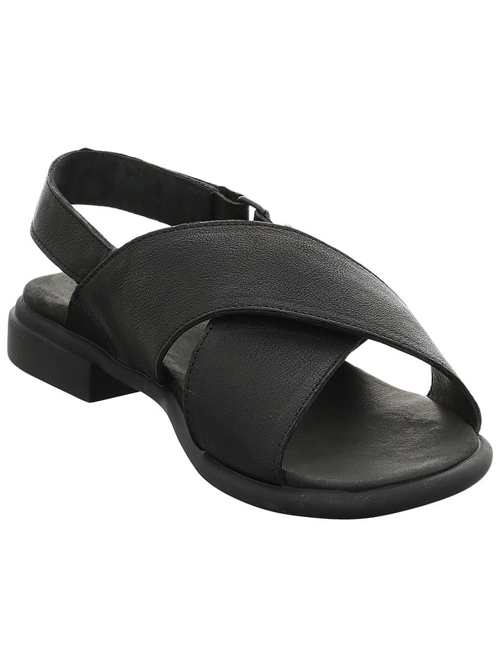 Think! Leder-Sandalen in Schwarz günstig kaufen