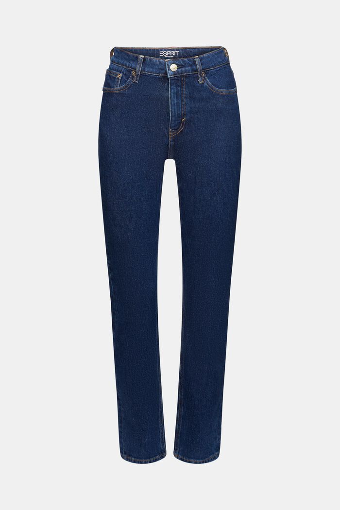Schmal geschnittene Retro-Jeans mit hohem Bund