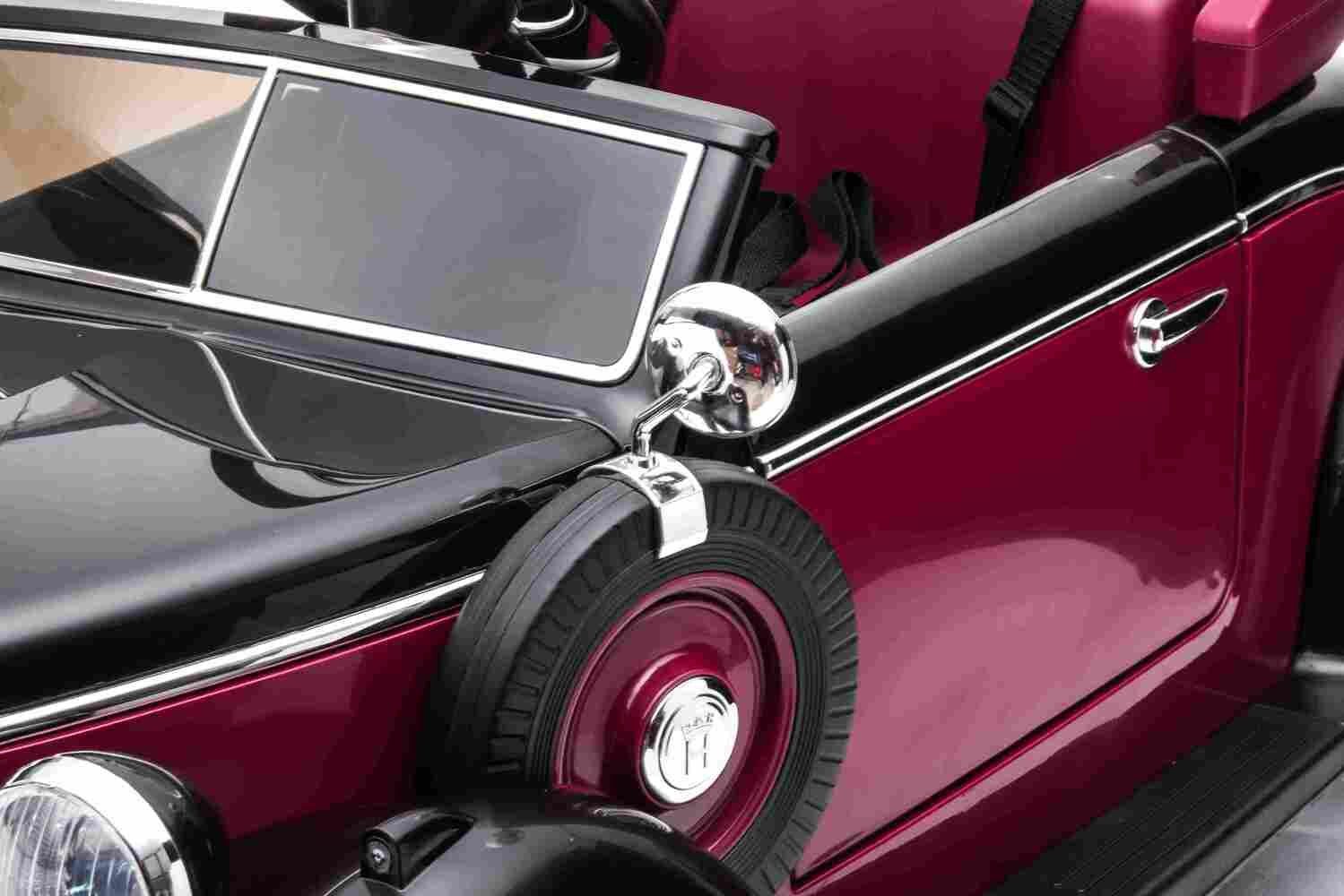 BoGi electric children's car Audi Horch children's vehicle 930V 2x120W vintage EVA 1xchild 1xadult