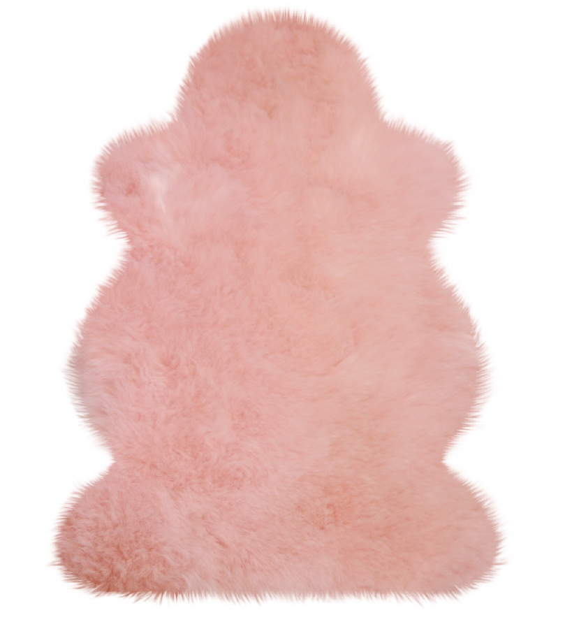 Australisches Lammfell Rosa 68 x 100 cm