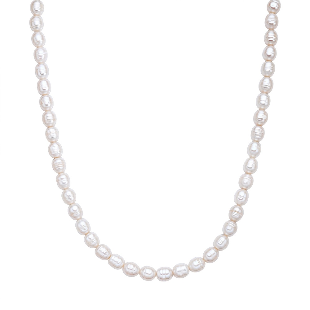 Valero Pearls Collier de perles Perle de culture d'eau douce Perle de culture d'eau douce en Bl collier
