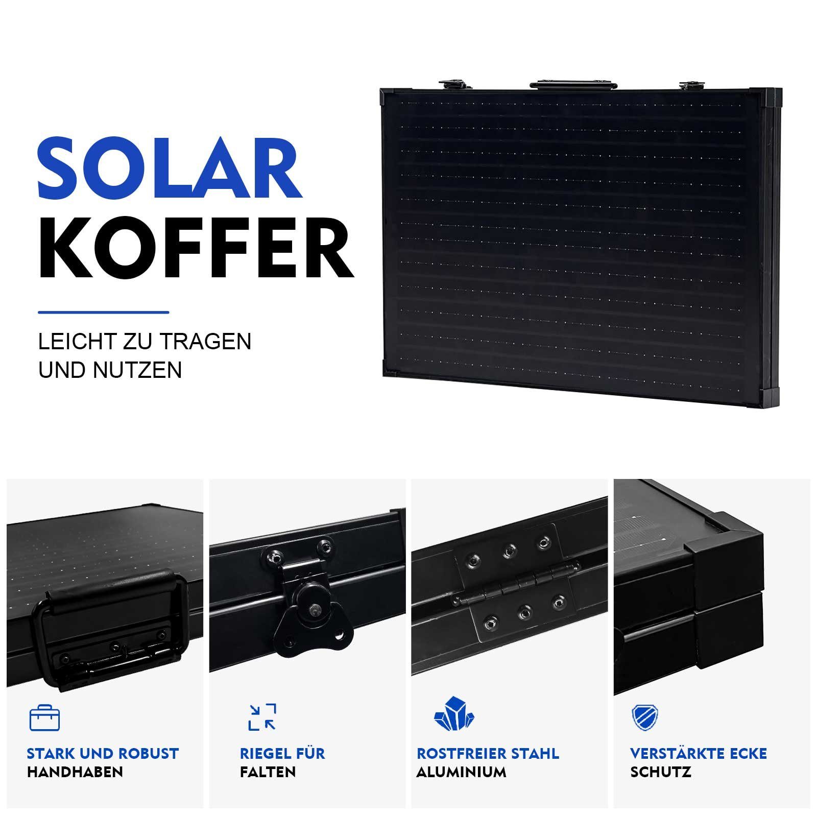 GLIESE Solarmodul Tragbares 200-W-Solarmodul,Tragbar und faltbar,hohe Konversionsrate