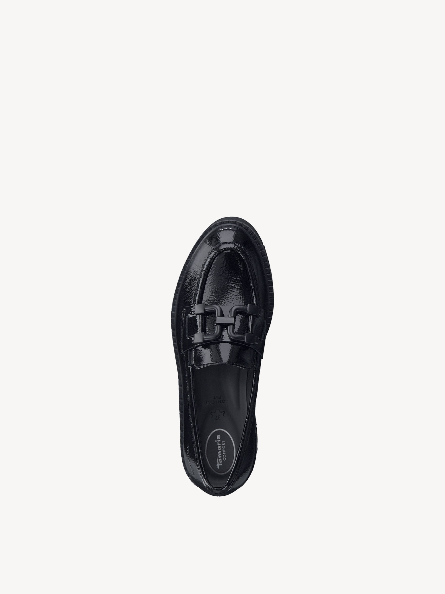 Slipper en cuir - noir