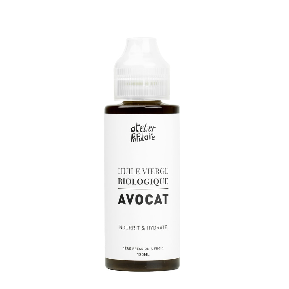 atelier populaire Huile vierge biologique d’Avocat | 120mL Huile vierge
