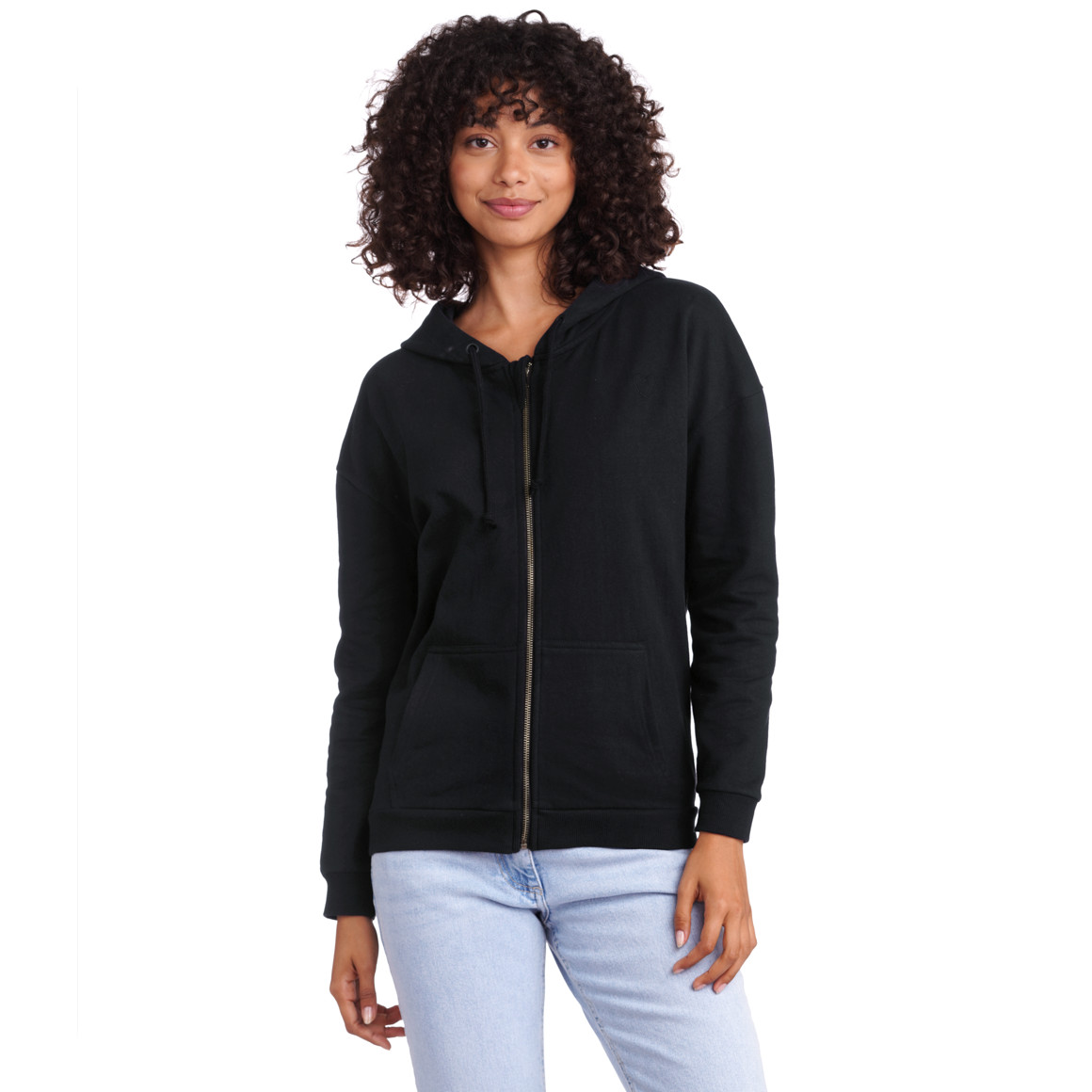 2 Damen Sweatjacken mit Herz-Stickerei