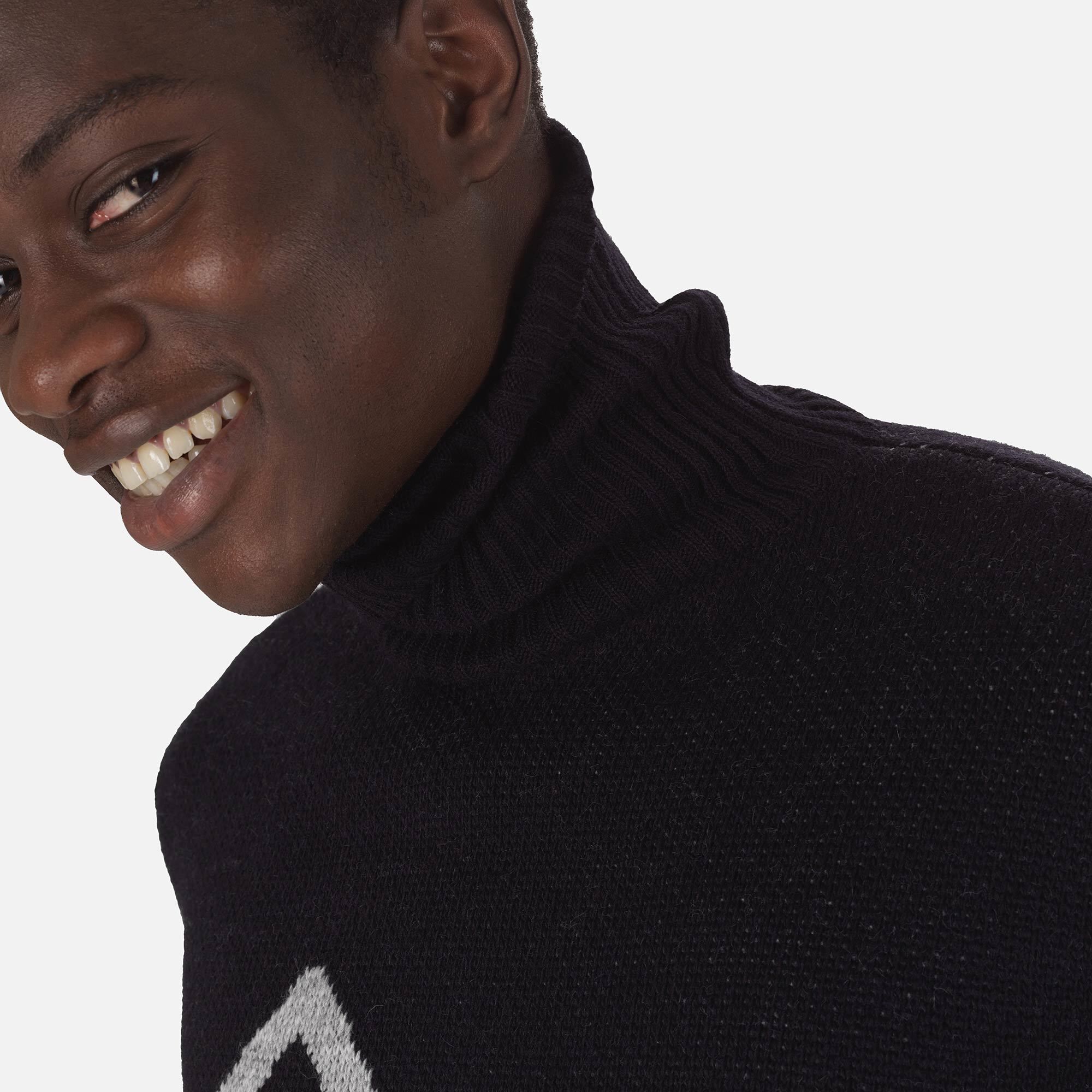 Pull en maille à col roulé Homme
