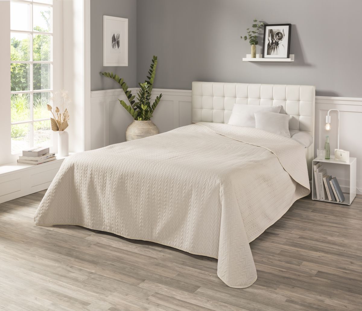 Tagesdecke Nancy Beige 140 x 210 cm