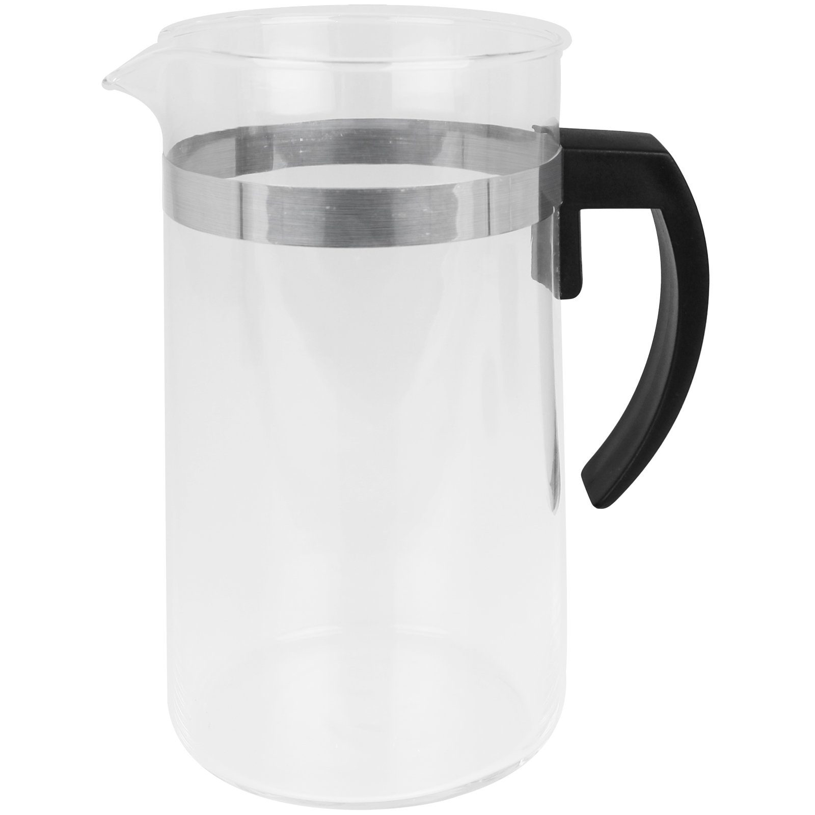 Koopman French Press Kanne Kaffeebereiter 1 Liter Presse Teebereiter Kaffeezubereiter, Edelstahl Glas Ausgießer Filter Pressfilterkanne Kaffeekanne