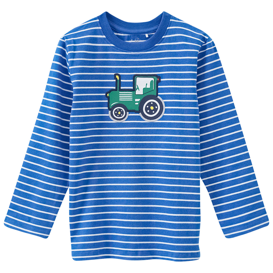 Kinder Langarmshirt mit Trecker-Applikation