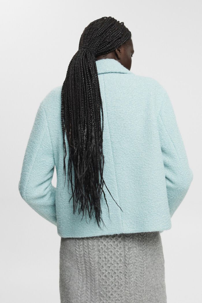 Webstoff-Jacke in Woll-Optik
