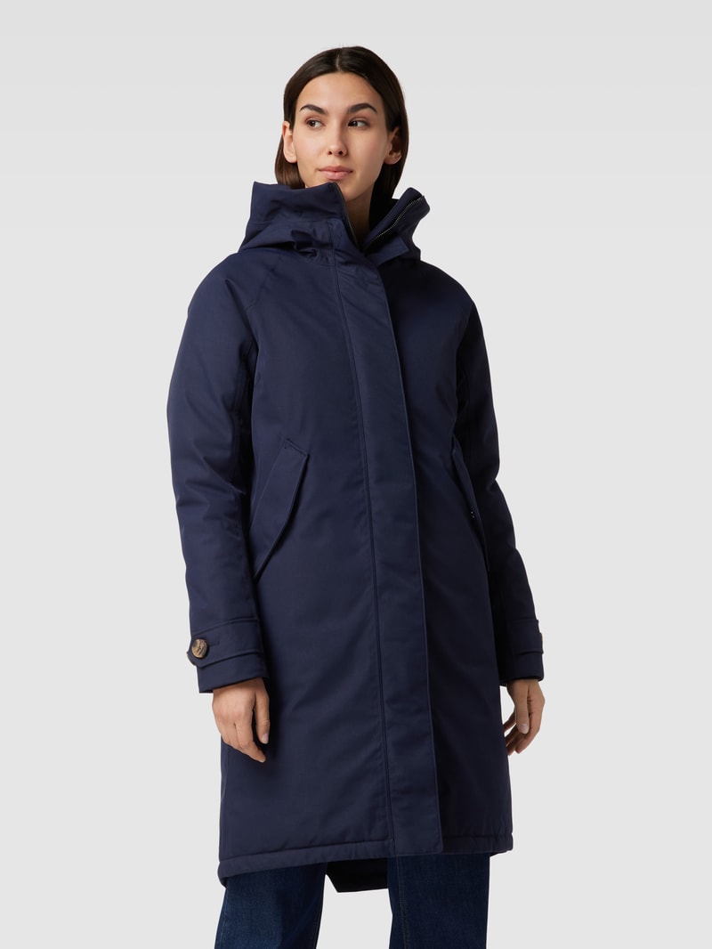 Parka mit Kapuze Modell 'LUNA' in dunkelblau