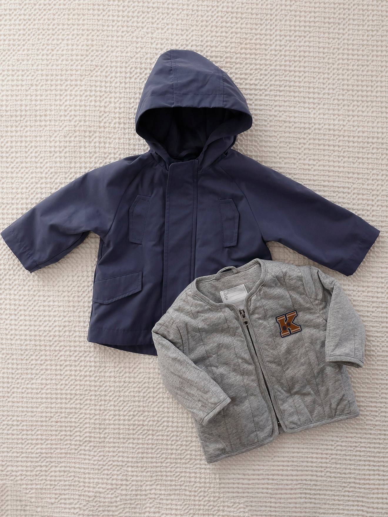 Vertbaudet Baby Regenjacke mit Innenjacke - dunkelblau