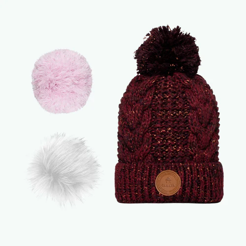 Brick Lane Bordeaux Beanie - Bordeaux Fleece