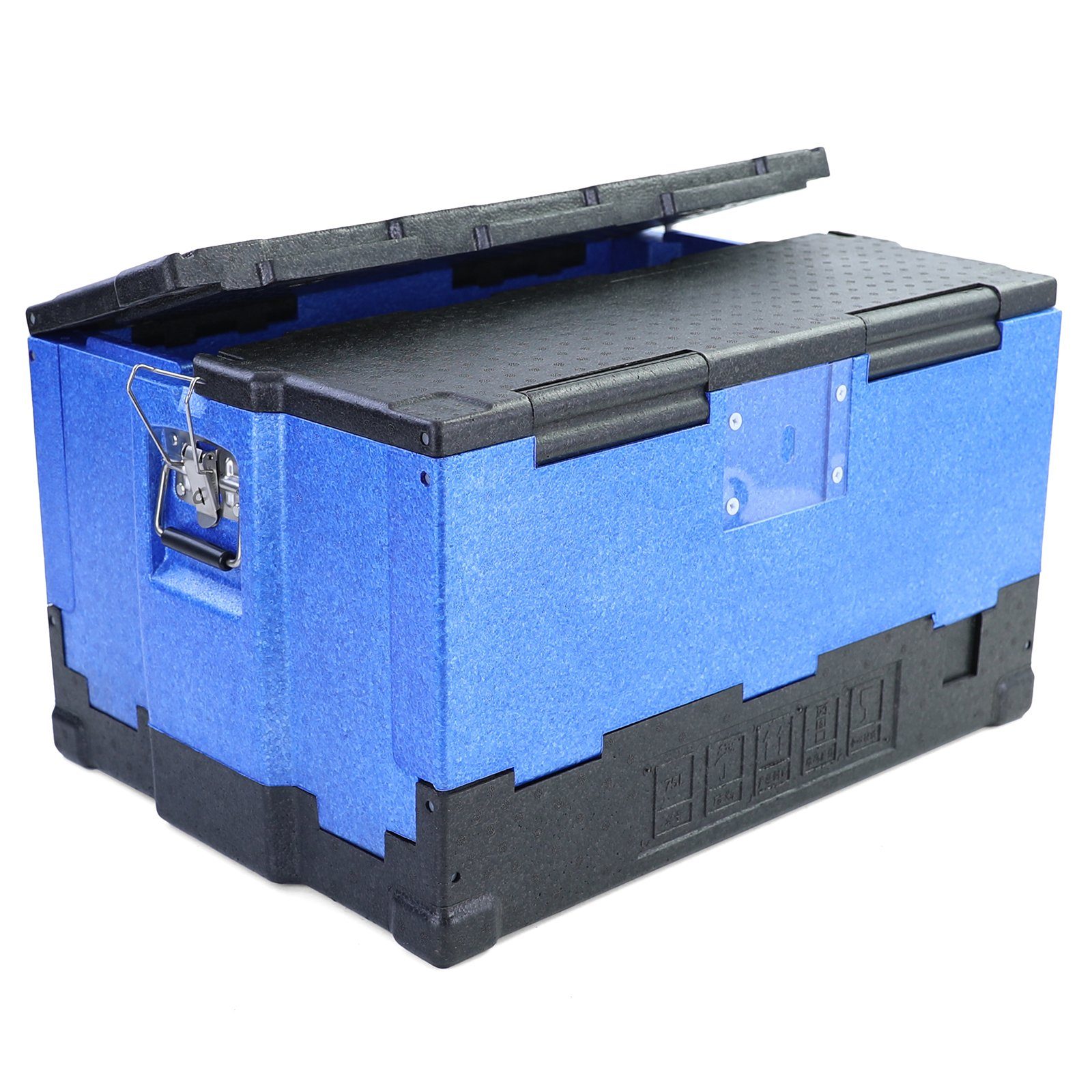RAMROXX Kühlbox Warmhaltebox Kühl Thermo faltbar mit Griffen 75L 675x485x369mm