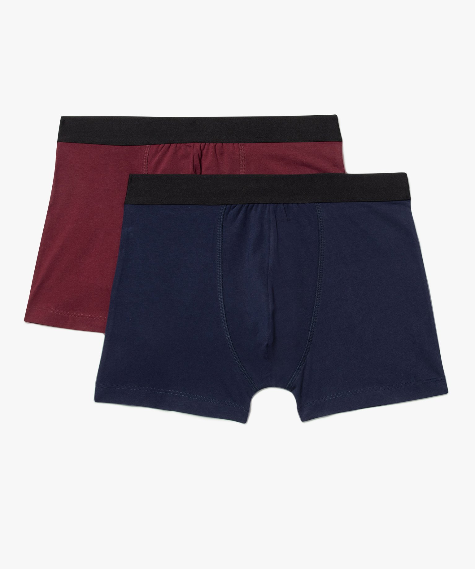 Boxer homme uni extensible (lot de 2) multicolore | GEMO
