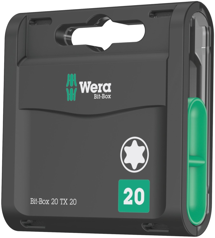 Wera 05057770001 Cutie cu biți 20 TX 20x25, 1/4
