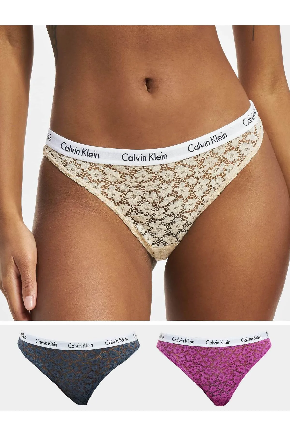 Calvin Klein  Damen Calvin Klein Unterwäsche Brazilian 3er-Pack Tanga