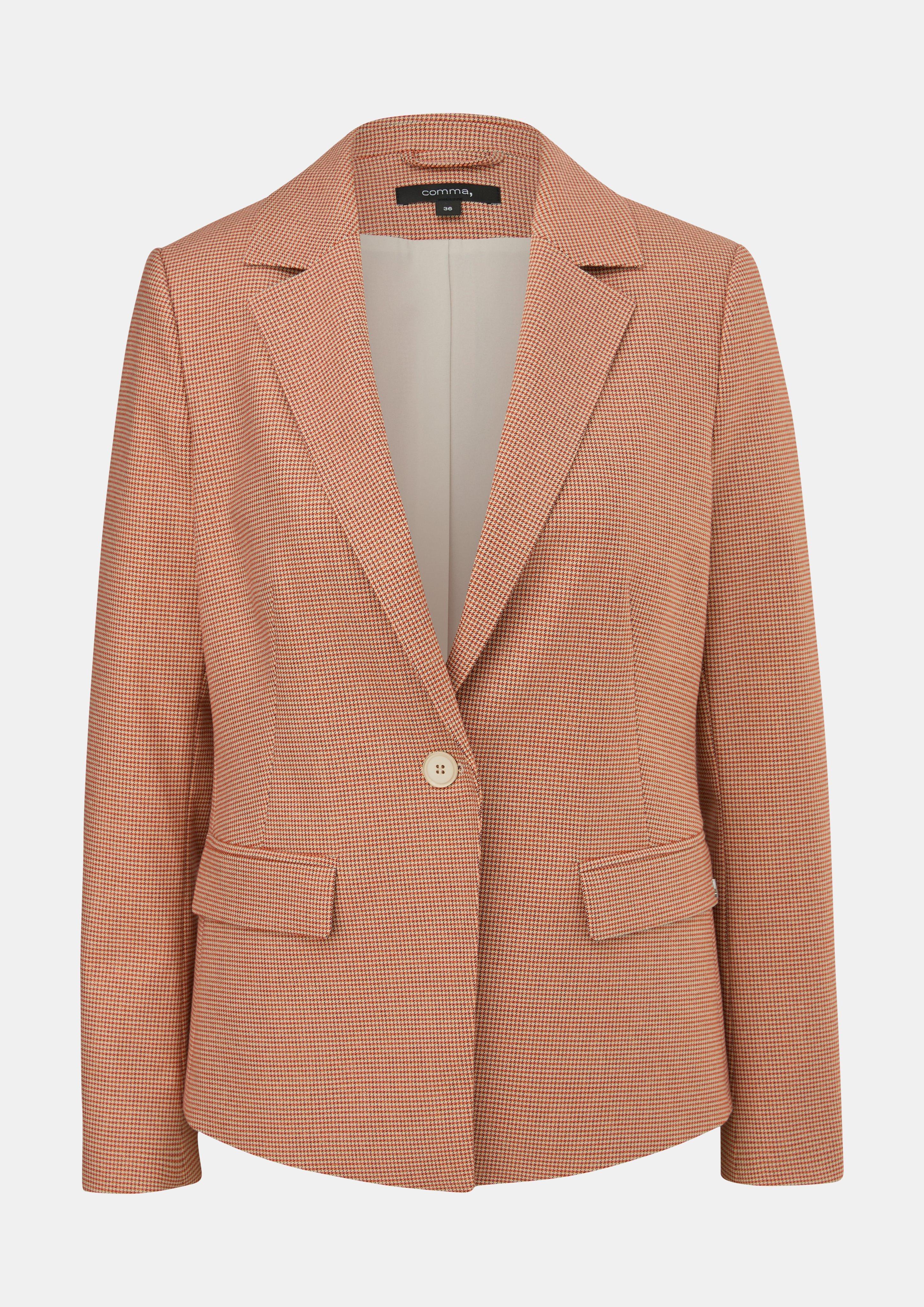 Blazer aus Viskosemix - hellorange