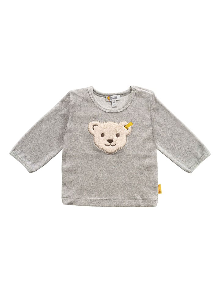 Steiff 3tlg. Outfit in Grau/ Weiß günstig kaufen