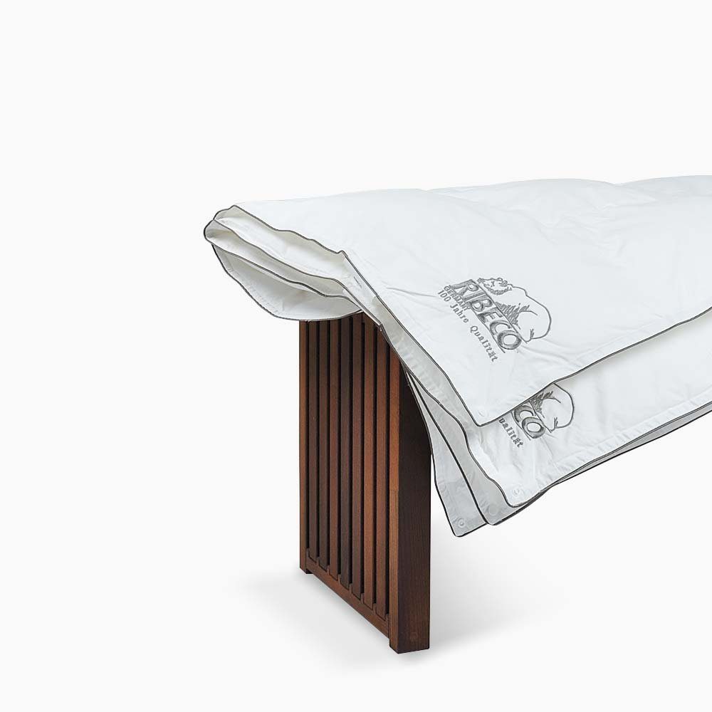 4-Jahreszeitenbett, RIBECO 4-Jahreszeiten Einziehdecke Marie, RIBECO, Füllung: 100% Polyester, Bezug: 100% Baumwolle, Druckknöpfe für ein leichtes Trennen und Zusammenfügen der beiden Decken