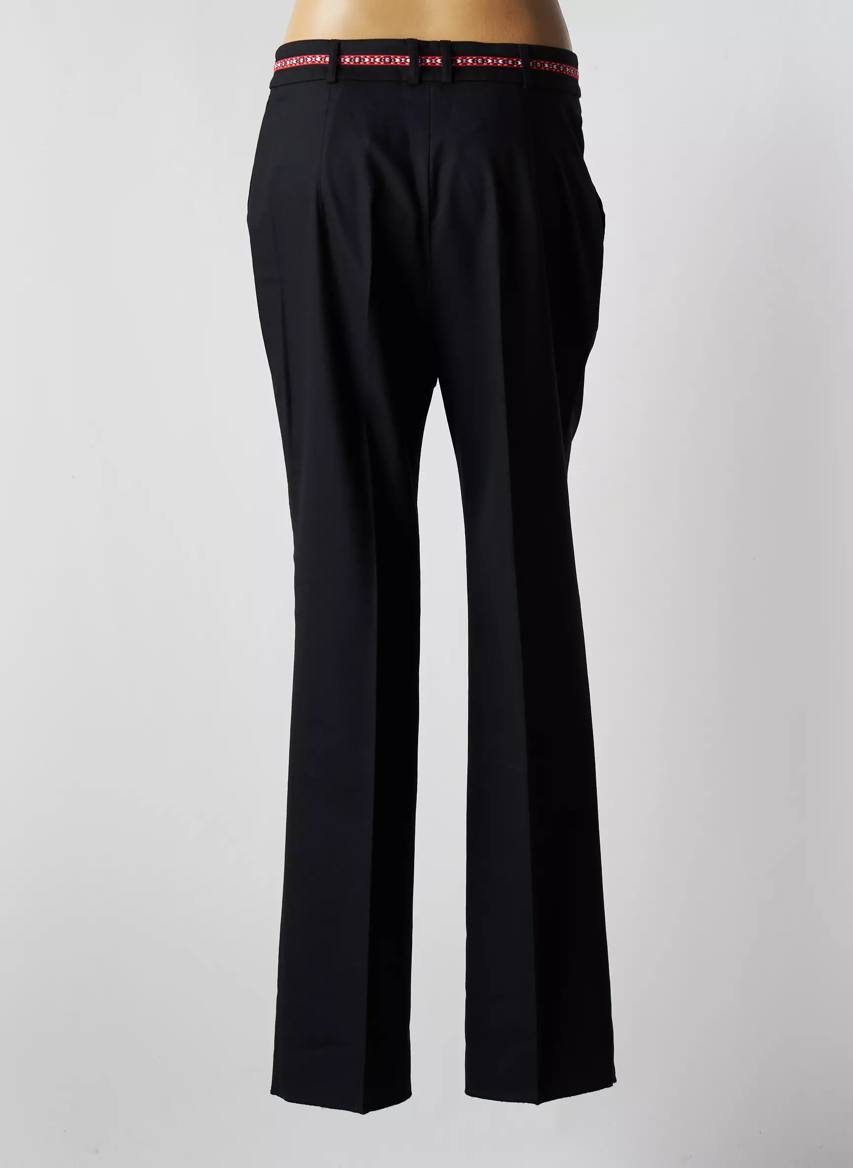 K Tendances Pantalons Droits Femme couleur noir