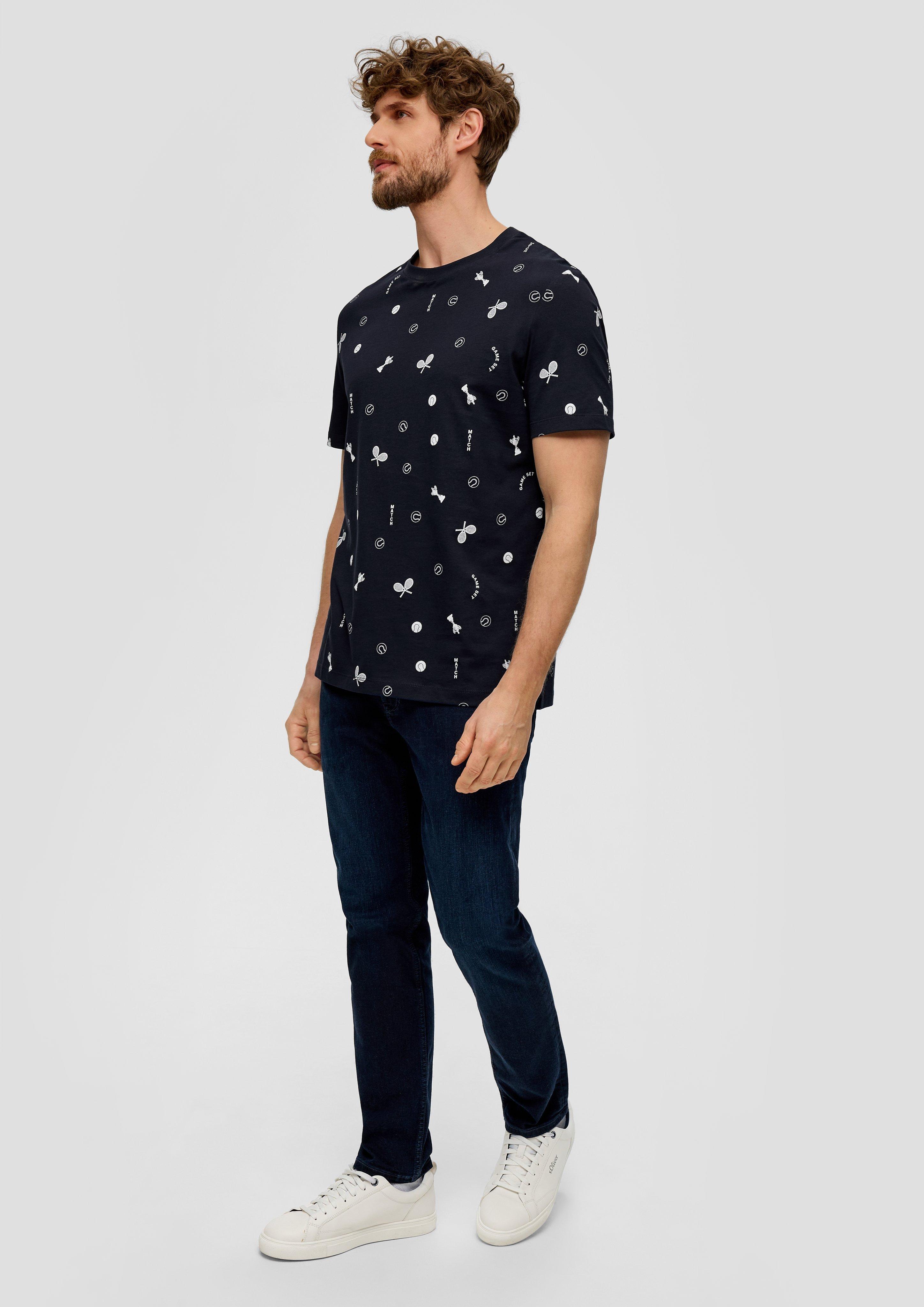Baumwollshirt mit All-over-Print  2141463-59A6