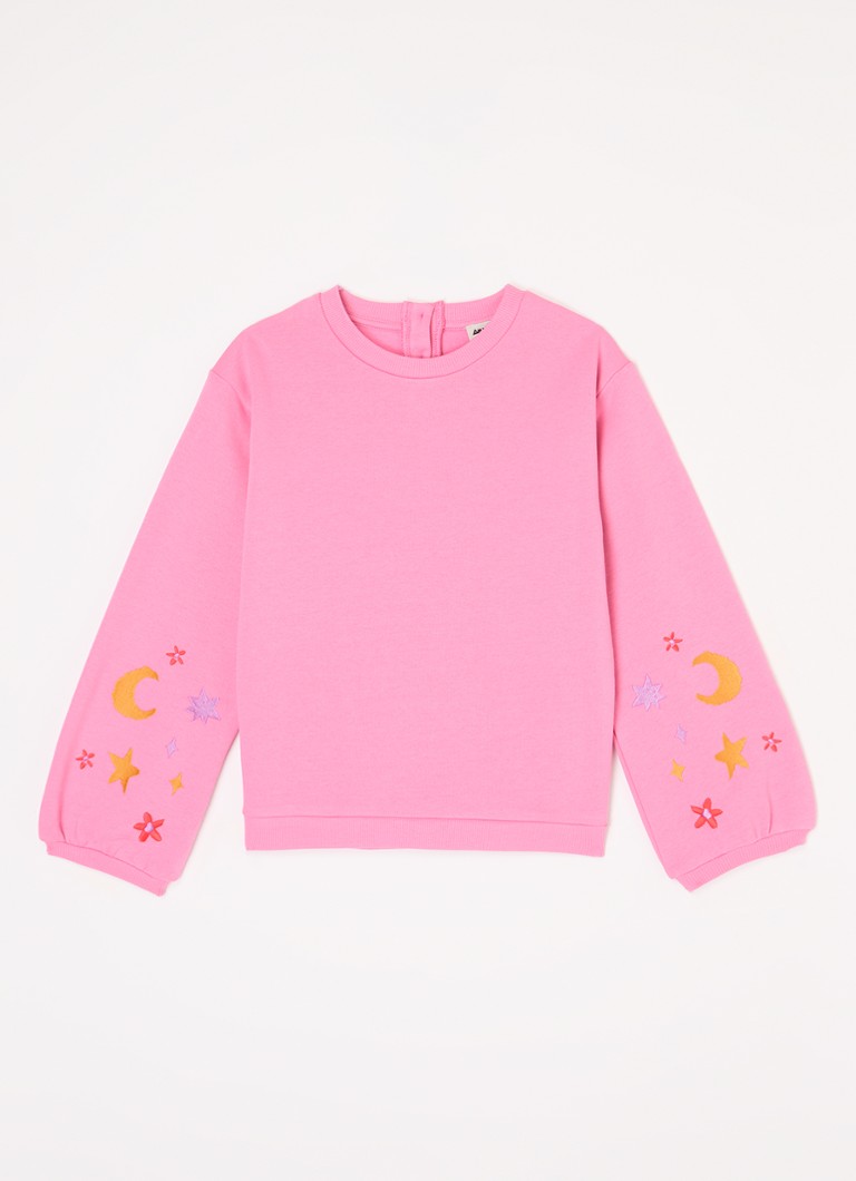 Sweter z bawełny organicznej z haftem Ammehoela Phoebe