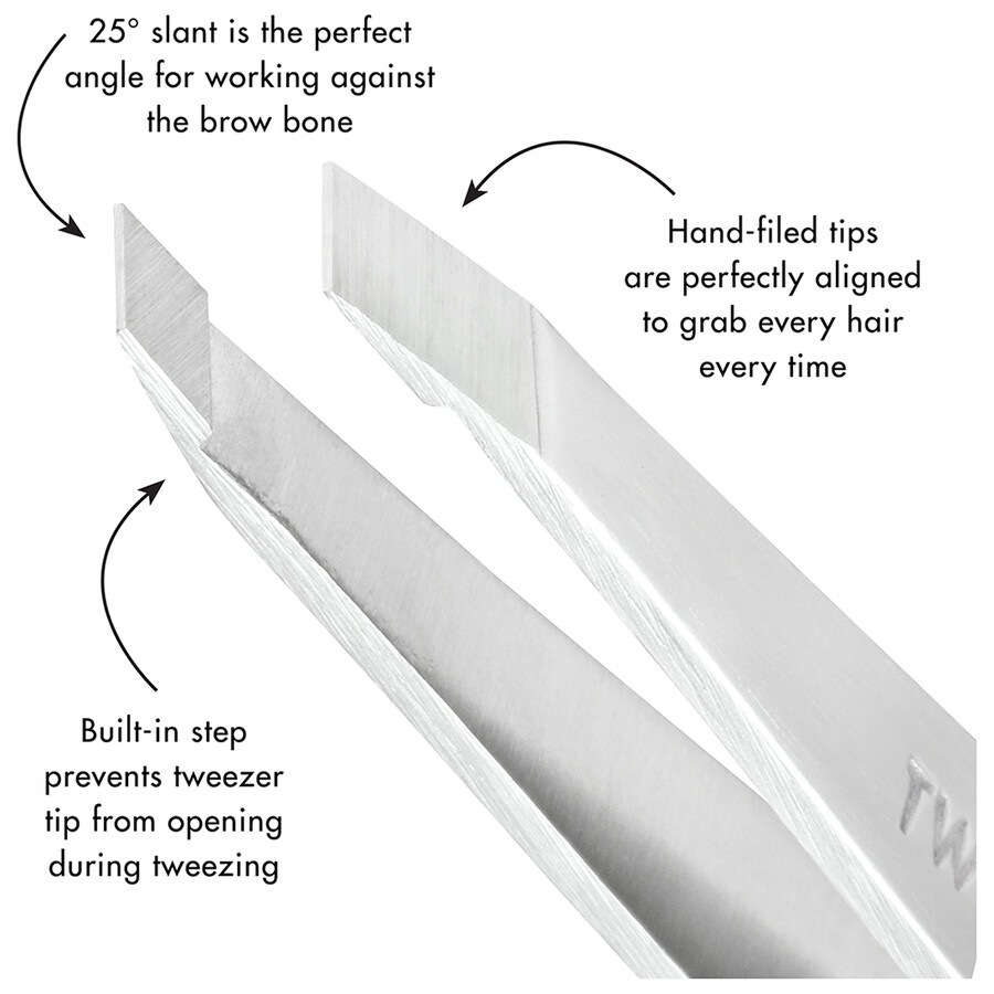 Platinum Slant Tweezer