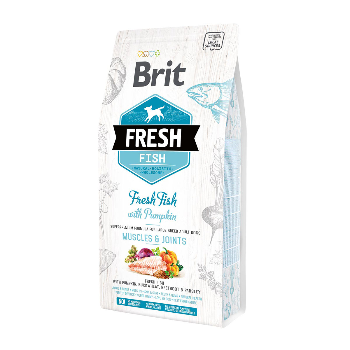 Brit Fresh Dog - Adult Large Breed - Fish - Muscles & Joints