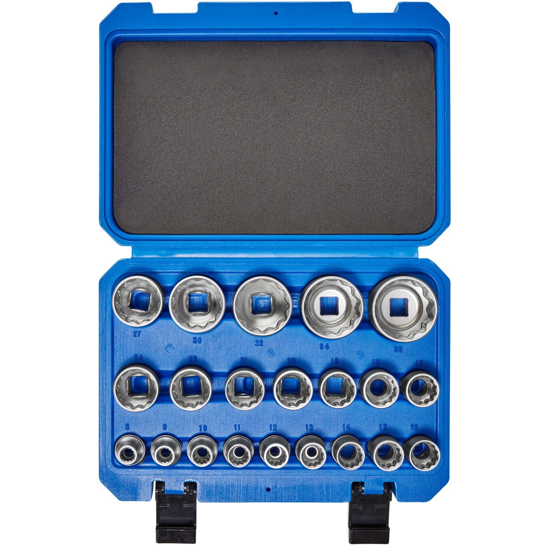 tectake Steckschlüssel Außen Vielzahn Steckschlüsselsatz 21-tlg. (1 St)