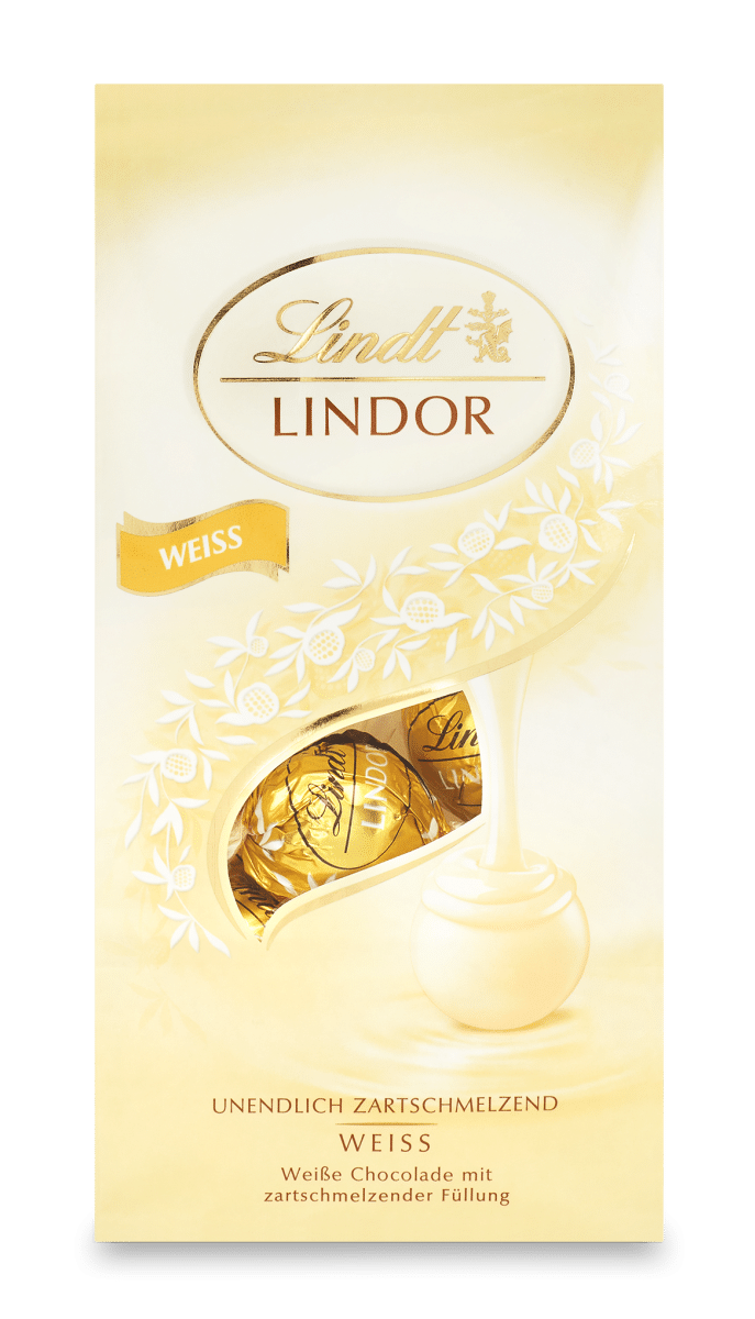 LINDOR Kugel Beutel Weiß, 136g