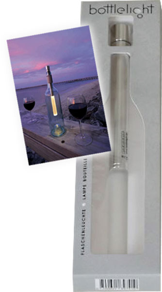 BottleLight Stableuchte Acryl warmweiß, 1 Stück