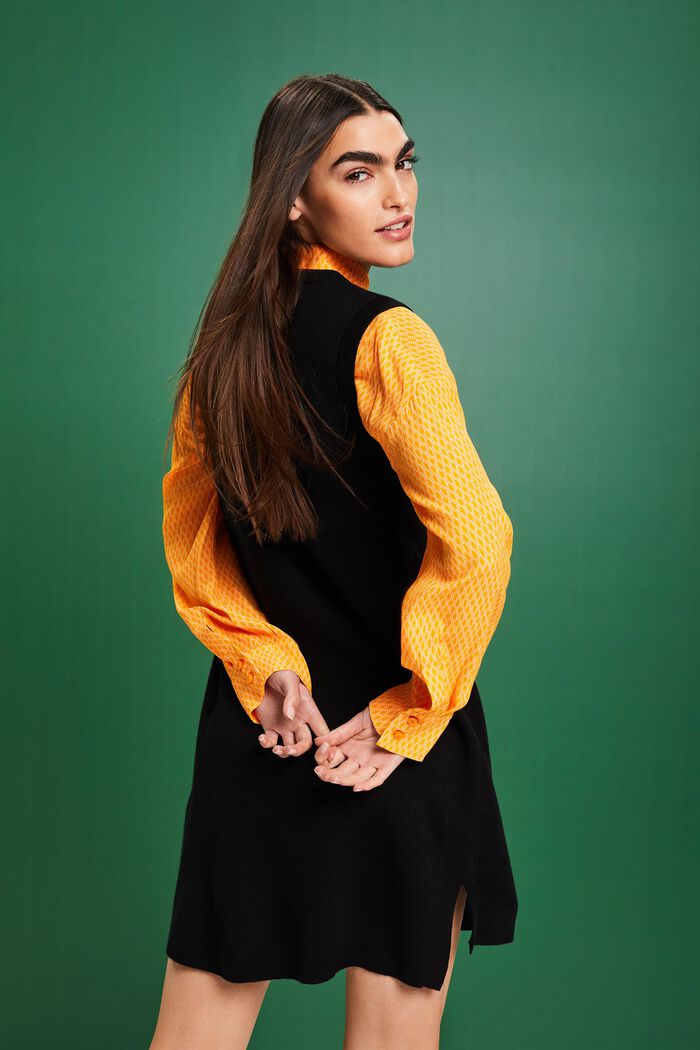 Ärmelloses Minikleid aus Wollmix