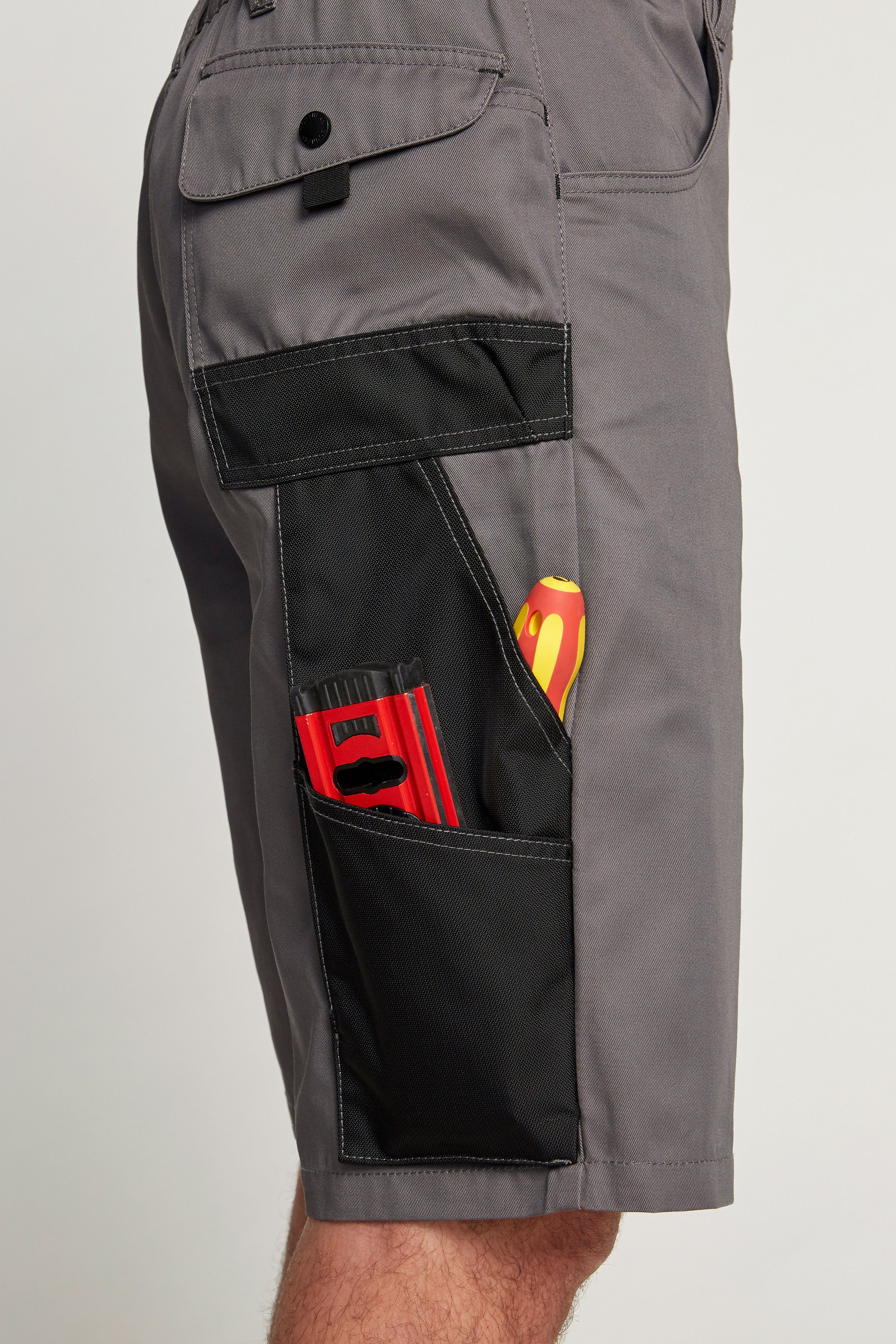 Northern Country Arbeitsshorts worker light (langlebig durch 3-fach Innenbeinnaht) mit Cordura®-Verstärkungen, 8 praktische Taschen, elastischer Bund
