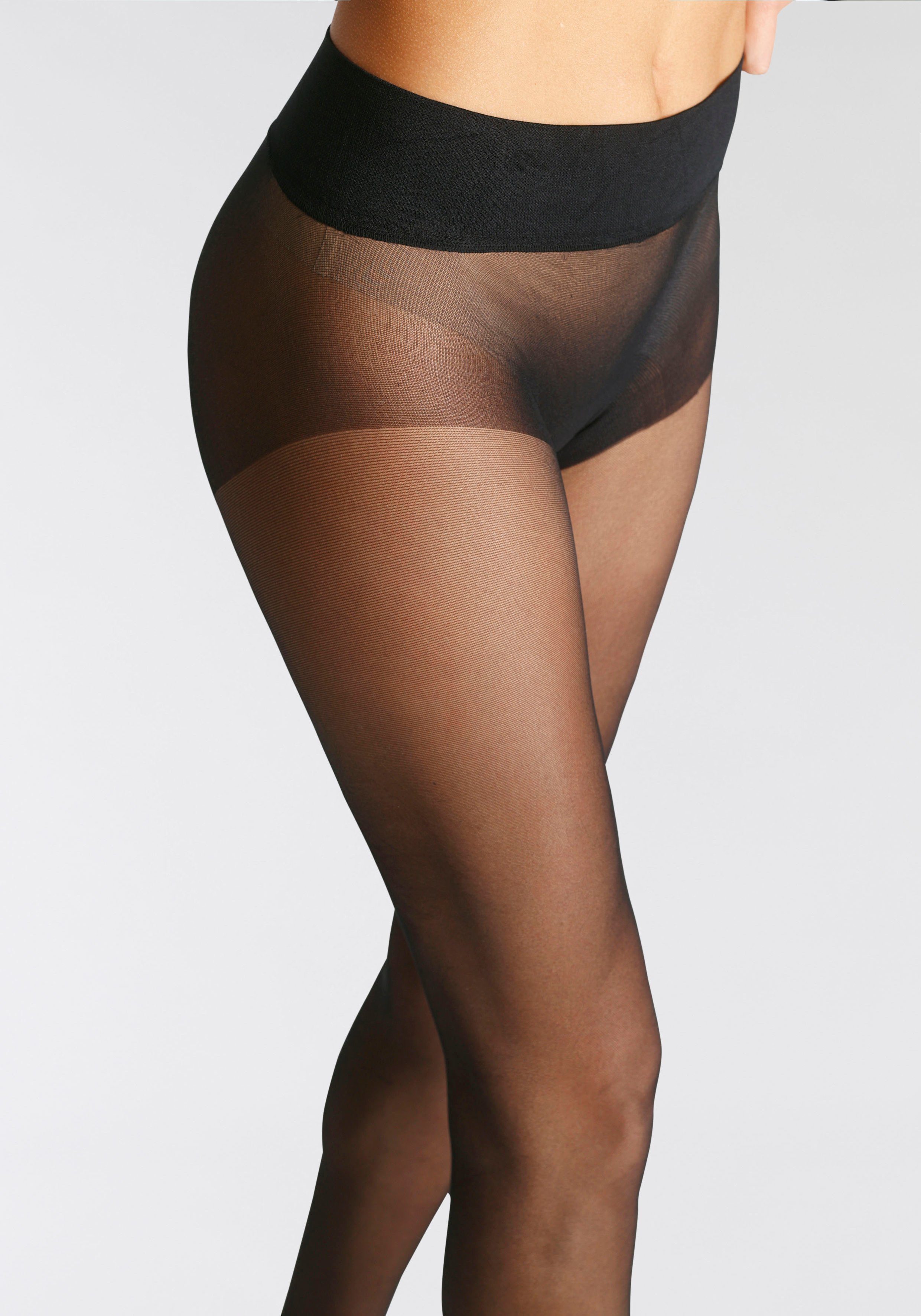 LASCANA Feinstrumpfhose (2 St) matt transparent