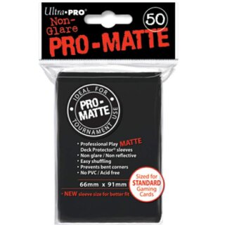 Pro-Matte Sleeves Black (50 Hüllen) [66x91mm]