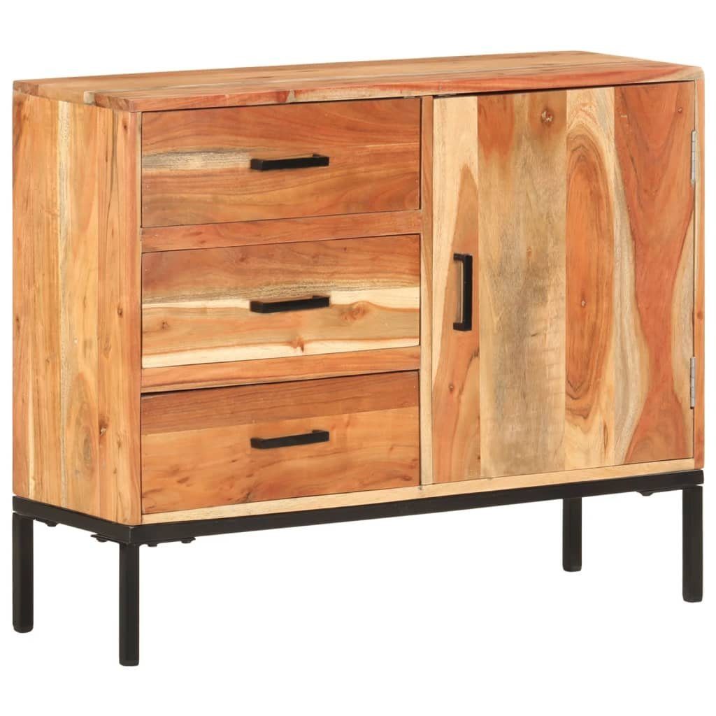 vidaXL Sideboard Sideboard 88x30x73 cm Akazie Massivholz (1 St)