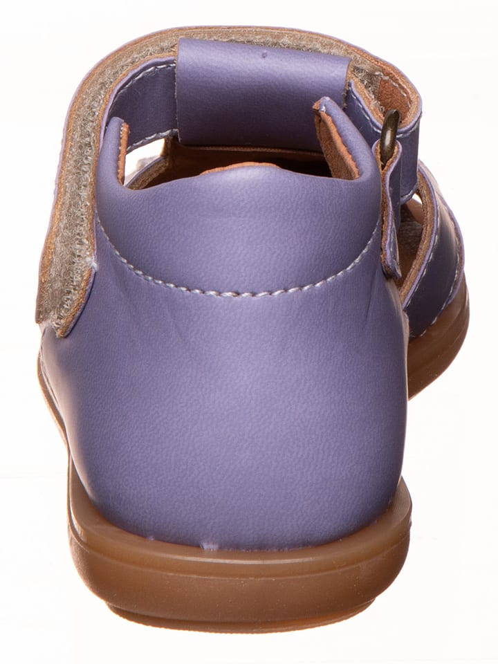 kmins Leder-Halbsandalen in Lila günstig kaufen