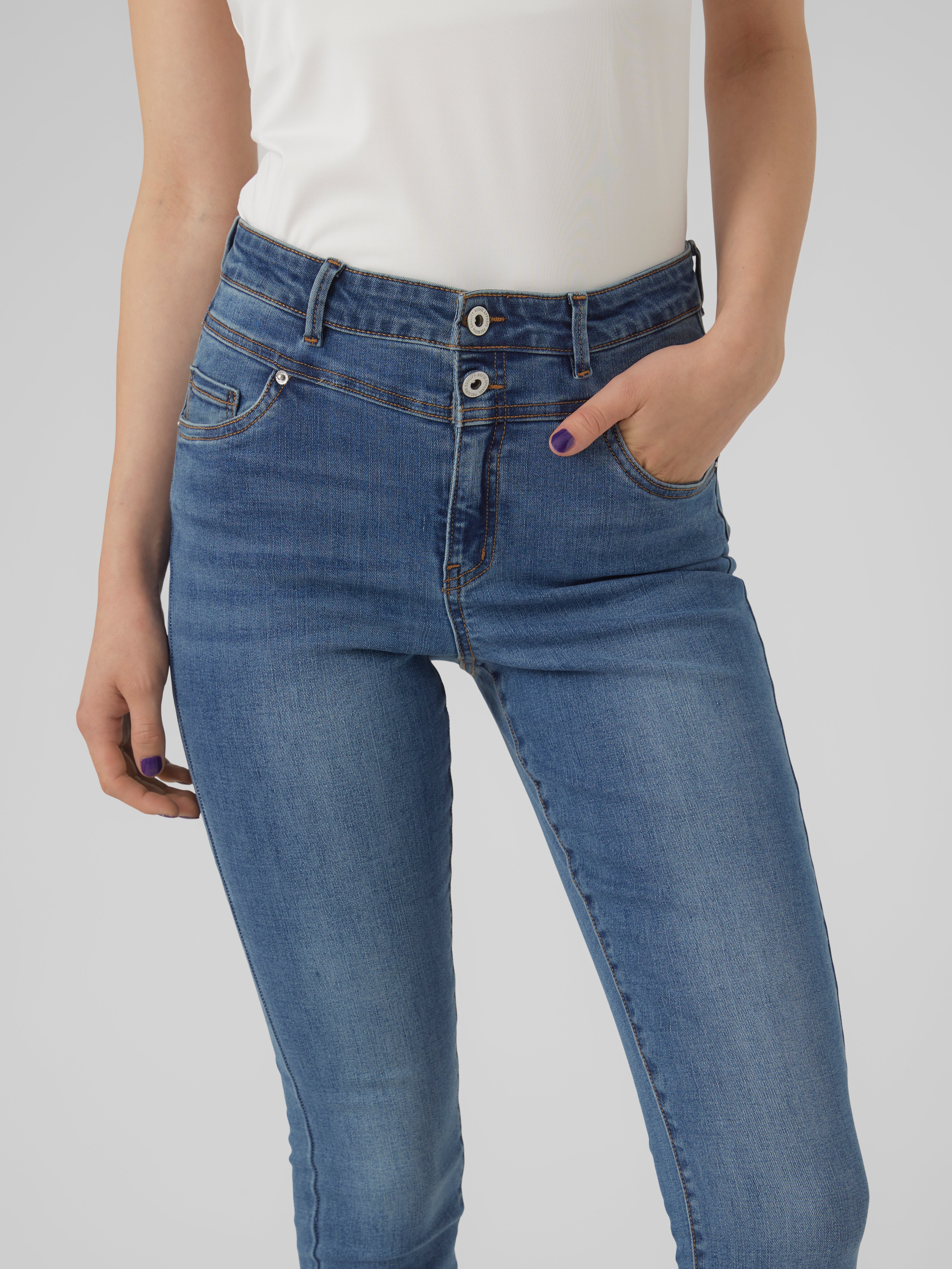 VMSOPHIA Hohe Taille Skinny Fit Jeans