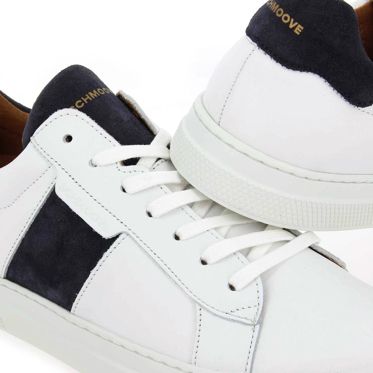 Schmoove  SPARK GANG NAPPA/SUEDE - Blanc Marine