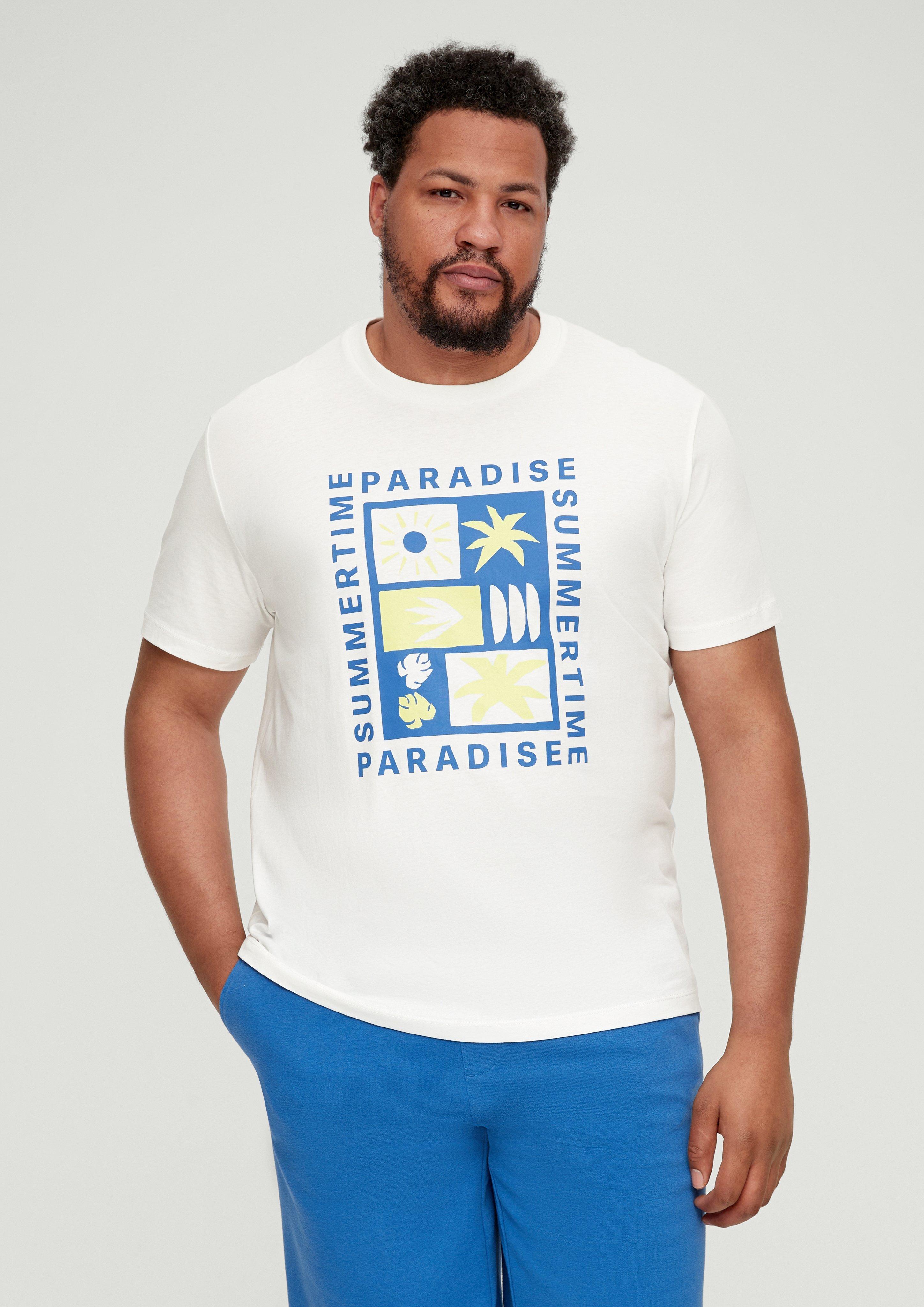 Baumwollshirt mit Frontprint  2135542-01D2