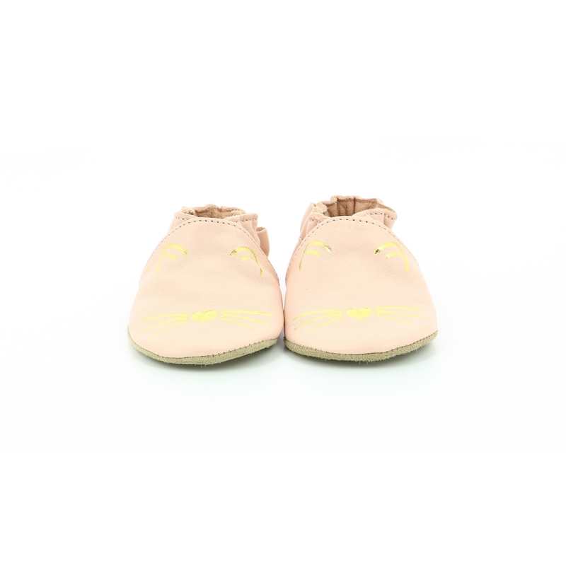 Chaussons cuir tannage vegetal Goldy Cat