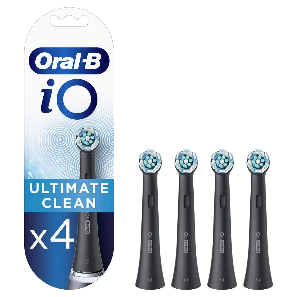 „Oral-B Io Ultimate Clean“ juodos dantų šepetėlio galvutės