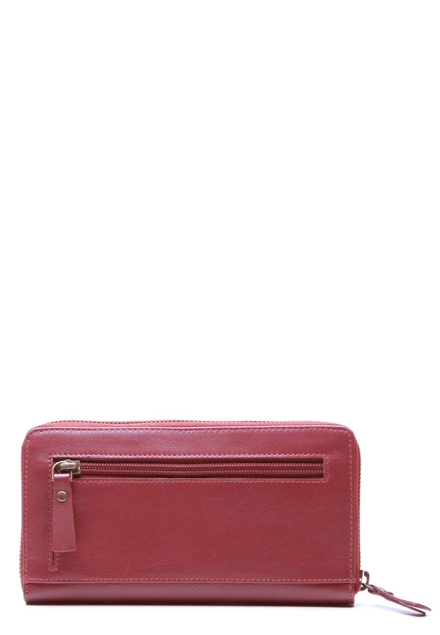 ESQUIRE Handtaschen rot PERU RV-Langbörse